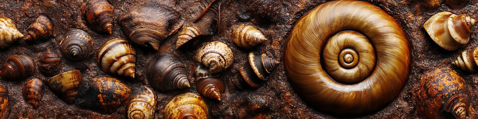 Organic Growth: A banner in earthy tones, with a spiral pattern symbolizing growth and connection, surrounding a simple but powerful logo.