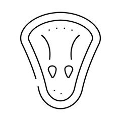 groin protection bandage line icon vector. groin protection bandage sign. isolated contour symbol black illustration