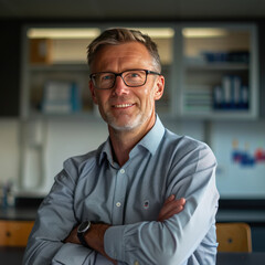 Obraz premium senior male teacher