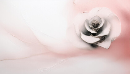 Tekstura, malowana r&oacute;ża na pł&oacute;tnie, tapeta trendy 2025 generative ai 