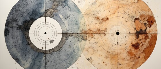 Fototapeta premium Tree Rings Material Structure Background - Generative AI