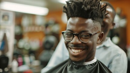 Inclusive Barbershop Education: Young Barber Learning Techniques from Mentor at Academy