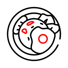 Fried rice with egg Dual Tone