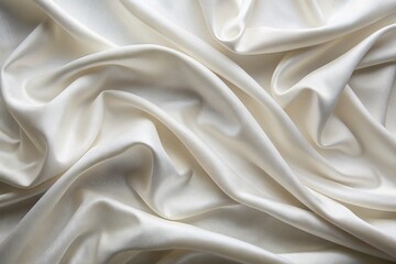 Obraz premium Softly lit, high-resolution image of a pristine white canvas texture with subtle wrinkles and gentle folds, perfect for artistic backgrounds or design elements.