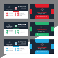 Best Corporate Creative Professional and Modern 
Business Card Template | Elegant Visiting Card Design | Company Trending
Card Design Vector | Stylish Design Brand With Various Colors
