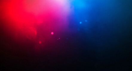 Abstract Blurred Red And Blue Light Background.