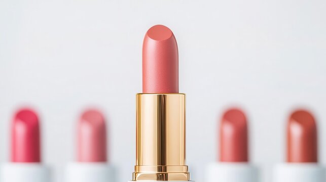 Chemist developing new lipstick shades, cosmetics, formulation production