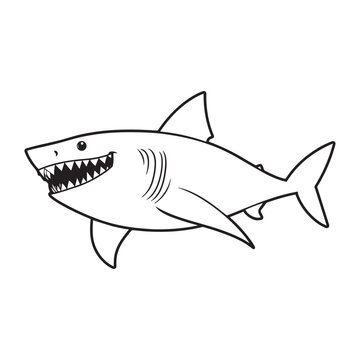 recommend clip art: Hammerhead Shark Clipart, Hammerhead Shark Fish Outline, Shark silhouette, Shark Fish illustration black and white 