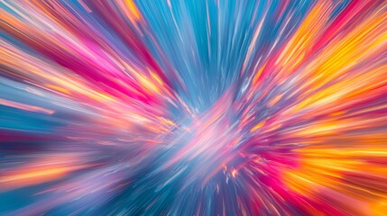 Obraz premium Abstract High Speed Movement on Blue Background Generative AI
