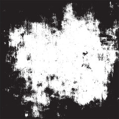 Grunge Debris Texture: Black and white abstract noise with distressed particles and dust
