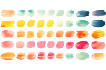 Fototapeta premium Colors spot stain ink stroke colorful pastel splash rough creativity watercolor effect paint