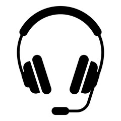 Headphone icon isolated on white background