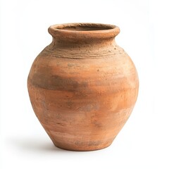 Traditional Pottery Clay Pot Isolated on White Background Generative AI