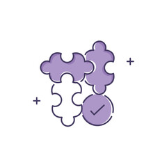 Problem Solving Icon, solution, brainstorming, decision making, creativity, strategy