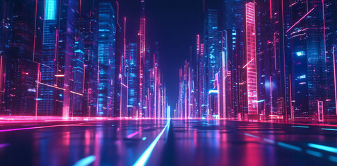 Neon Cityscape.