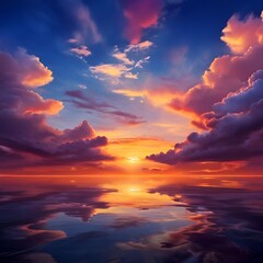 Fototapeta premium sunset over the sea