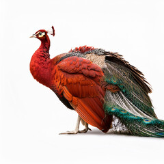 Obraz premium paon rouge, imaginaire, atypique, oiseau, animal, bleu, nature, tête, paon, empennage, empennage, beau, coloré, vert, faune, beauté, bec, plumage, couleur, portrait, queue, lumineux, jardin zoologique