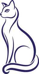 a cat is sitting on a white background