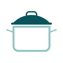 Saucepan vector icon. Cooking pot or pan sign