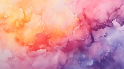 Fototapeta premium 8. An abstract watercolor painting with fluid brushstrokes and soft hues blending into each other