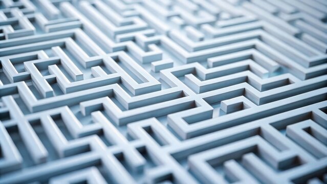 A sleek monochrome maze background, ideal for a clean and professional look.
