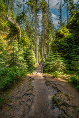 Mountains in the Rock City, Czech Republic.
