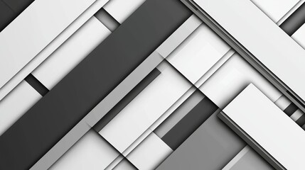 Obraz premium Modern Abstract Background with Intersecting Lines in Grey and White Tones, Ideal for Technology, Finance, or Corporate Concepts Generative AI