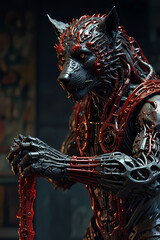 robot, warrior, woman, knight, soldier, fantasy, war, statue, cyborg, sword, 3d, illustration, future, armor, futuristic, armour, art, vector, medieval, metal, science, cartoon, helmet, technology, al