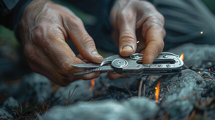 Versatile Survivalist's Multi-Tool in Action