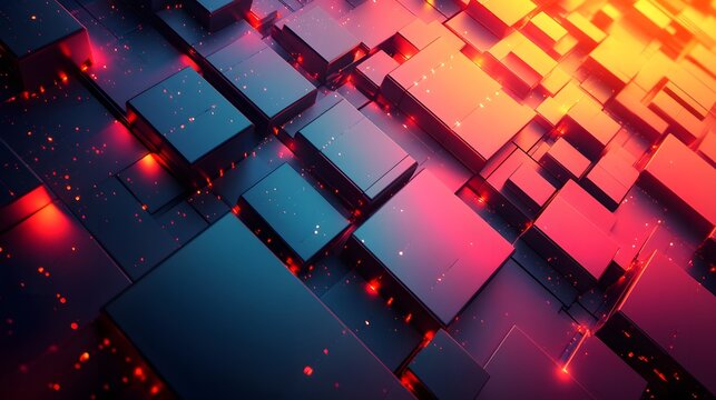 Bold and modern Black Friday promotion with vibrant gradients, geometric shapes, and large, easy-to-read text, ideal for product spotlights and advertisements. - Powered by Adobe