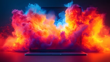 Dynamic and cool design with intense visuals and eye-catching text for online flash sales