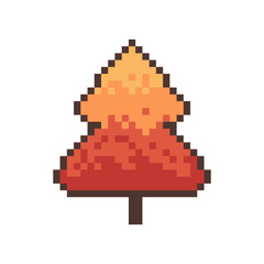 autumn tree pixel art for your needs