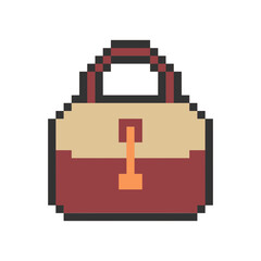 woman bag pixel art for your needs 