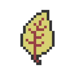 green leaf pixel art for your needs