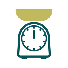 Scales vector icon. Kitchen appliance