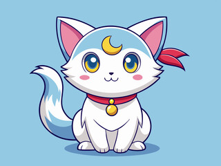 Cat Cute anime style