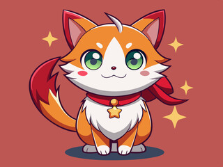 Cat Cute anime style