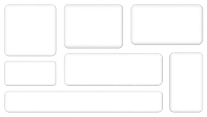 Fototapeta premium エンボス加工風ぷっくりフレームセット