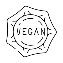 vegan dumplings line icon vector. vegan dumplings sign. isolated contour symbol black illustration
