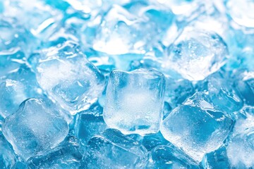 Obraz premium ice cube background, ice cube texture, ice cube wallpaper, with generative ai