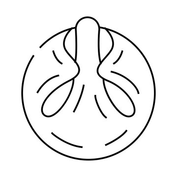 recommend clip art: dumpling meal line icon vector. dumpling meal sign. isolated contour symbol black illustration