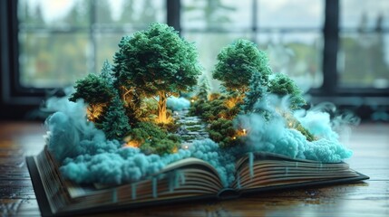 Imaginative Books: Dazzling Illustration Generated by AI