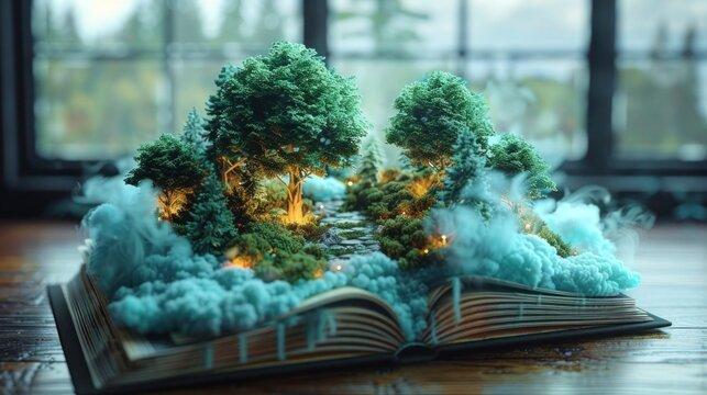 Imaginative Books: Dazzling Illustration Generated by AI