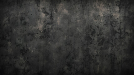 Black designed grunge background. Vintage abstract texture. Generative AI