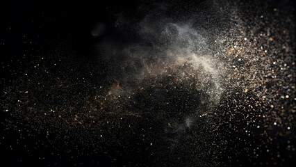 Obraz premium Distressed white grainy texture with dust overlay textured. Grainy noise particles and snow effect on a black background. Dust overlay textured. Grain noise particles. Snow effects pack.