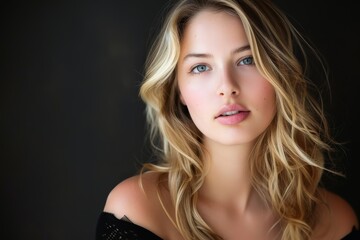 Obraz premium A studio portrait of a beautiful blonde woman.