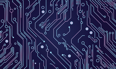 computer digital circuit board seamless pattern background vector