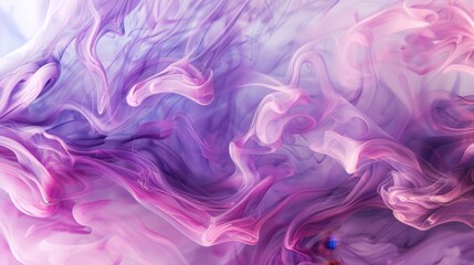 Fototapeta premium Soft pastels of pinks and purples swirl together, creating a dreamy and ethereal abstract background. 
