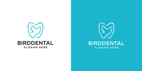Dental Logo Design and Bird Icon.