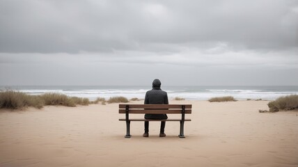 couple sitting on the beach